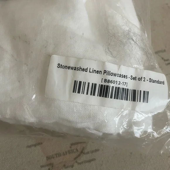 🆕The Citizenry STONEWASHED LINEN PILLOWCASES White Standard Size - Picture 6 of 6